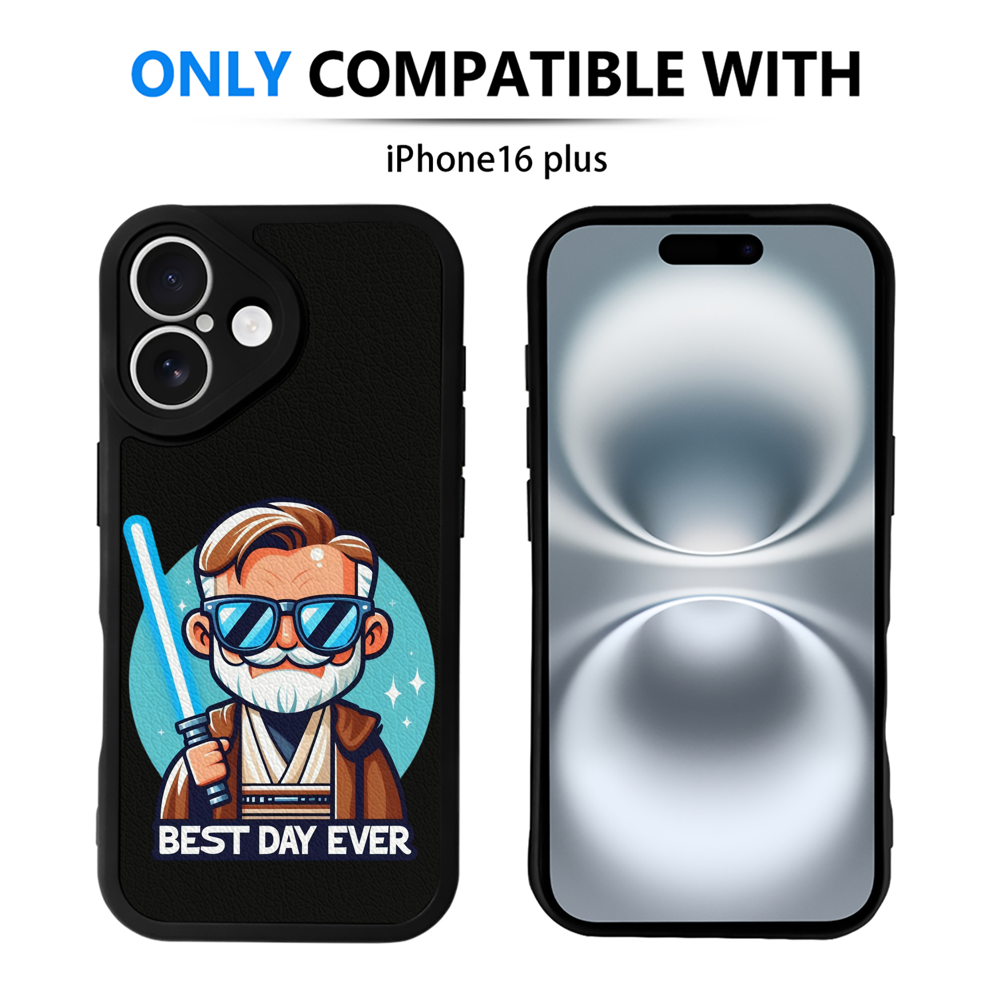 （画像用） スター・ウォーズ Star Wars 【iPhone 16シリーズ対応】シリコンスマホケース（レザー調） 材質：シリコン